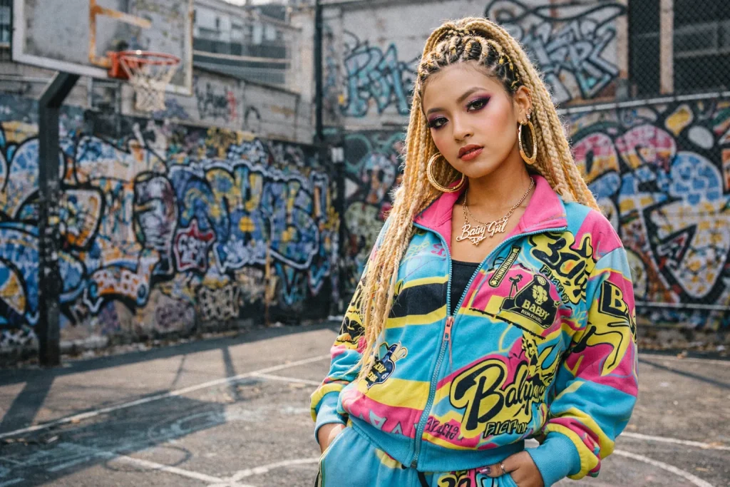 Uma vibrante garota B-Gyaru