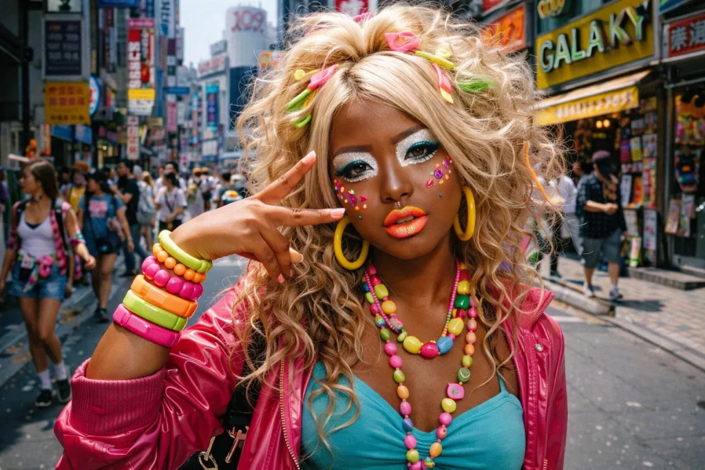 Garota estilo Ganguro e Yamanba